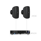 Audac MENTO6.2/B Aufbaulautsprecher-Set, schwarz