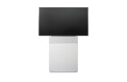 Holzmedia W6 Displaystele M, Front 80cm, Universalblende 10cm, weiß