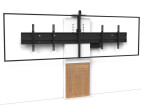 AXEOS STILIX WIDE - Dual-Bildschirm (DB) Boden/Wandsystem für 2x 52 bis 70" Bildschirme