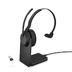Jabra Evolve2 55 Link380a MS Mono – schnurloses Mono Headset mit USB-A zertifiziert für Microsoft Te