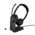 Jabra Evolve2 55 Link380c UC Stereo – schnurloses Stereo Headset mit USB-C inkl. Ladestation