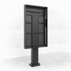Hagor ScreenOut® OH 75 - Outdoorstele für Samsung OH 75-Serien - Portrait