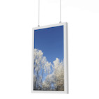 HI-ND 46" Wandgehäuse Window, Hochformat, weiß