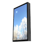 HI-ND Outdoor Displaygehäuse für LG 55XE4F, schwarz