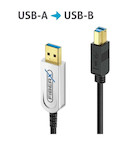 Purelink FiberX FX-I645-020 USB 3.1 Gen2 USB-A/USB-B AOC Glasfaserkabel, 10 m