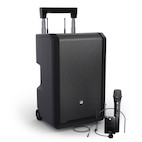 LD Systems ANNY 10 HBH 2 B8 10" Mobiler Bluetooth® PA-Lautsprecher mit Akku, Mixer, 1x Funkmikrofon 