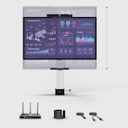 Kindermann Huddle Bundle Meet 75M² intelligente All-in-One Lösung für Konferenzen und Zusammenarbeit