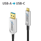 Purelink FiberX FX-I630-010 USB 3.2 USB-C//USB-A AOC Glasfaserkabel, 10 m
