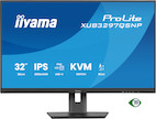 iiyama ProLite XUB3297QSNP-B1 32" Monitor mit QHD IPS-Panel-Technologie, USB-C-Dock und KVM-Switch