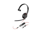 Poly Blackwire 5210, C5210 USB-C - schnurgebundenes USB-C Mono-Headset + 3.5mm Plug + USB-C/A Adapte