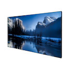 DELUXX Cinema Hochkontrast-Rahmenleinwand SlimFrame 221 x 124cm, 100" - DARKVISION - Demoware