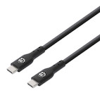 Manhattan USB-C-zu-USB-A-Kabel, Stecker-Stecker, schwarz, 480 Mbit/s (USB 2.0), 1m