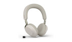 Jabra Evolve3 75 - Bluetooth, USB-C - schnurloses Stereo Headset | ohne Ladepad | Warmgrau