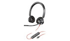 Poly Blackwire 3320 USB-C Stereo-Headset - für Microsoft Teams zertifiziert - + USB-C/A-Adapter - Ka