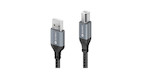 PureLink SPC-U010-010 USB 2.0 Kabel- A/B- Aluminium spacegrau/schwarz 1 m