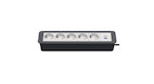 Kindermann CablePort Office frame 6f5xStr1xUSBA/C Tischanschlussfeld 6-fach (5x Strom, 1x Dual-USB)
