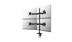 Neomounts DS60-600BL2-2 Quadruple-Monitorarm für vier Monitore bis zu 32 Zoll