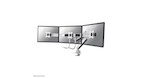 Neomounts NM-D775DX3WHITE Monitorarm 17-27" - Gasfeder - Topfix - 180°-Stopp - Klemme/Durchführung -