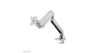 Neomounts NM-D775SILVERPLUS Monitorarm 10-49" - Gasfeder - Topfix - 180°-Stopp - Klemme/Durchführung