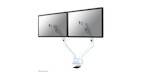 Neomounts FPMA-D750DWHITE2 Monitorarm 10-32" - Gasfeder - Topfix - 180°-Stopp - Klemme/Durchführung 