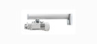 SMS Wandhalterung Short Throw V mit Säule 1200mm Aluminium/Weiß