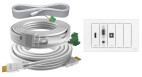 Vorschau: VISION TechConnect TC3 Wall-Mount Faceplate Package - modulares Faceplate mit Snap-Ins, 5m