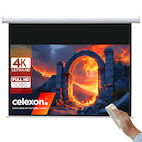 celexon basic line Motorleinwand 200 x 113cm,Heimkino-Leinwand,Leinwand Format 16:9, Beamerleinwand