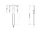 Vorschau: celexon Expert elektrisch höhenverstellbarer Display-Ständer Adjust-4286WS mit Wandbefestigung - 70c