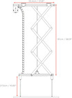 Vorschau: celexon Beamer Deckenlift PL1000 - max. ausfahrbar bis 96 cm - 15kg Traglast - Demo