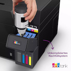 Vorschau: Epson EcoTank ET-4950 A4-Multifunktionsdrucker mit Wi-Fi und AirPrint Tintentank