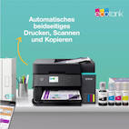 Vorschau: Epson EcoTank ET-3950 A4-Multifunktionsdrucker mit Wi-Fi und AirPrint Tintentank