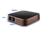 Vorschau: ViewSonic M2 LED Beamer mit 1200 Lumen und Full HD Auflösung