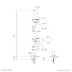 Vorschau: Neomounts DS60-600BL2V Monitorarm für zwei Monitore bis zu 32 Zoll