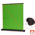 Vorschau: celexon Mobile Chroma Key Green Screen 150 x 180 cm für Zoom-Calls, Tiktok Content & Streaming