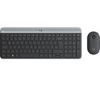 Vorschau: Logitech MK470 Slim Combo Set - Tastatur und Maus - kabellos - grau