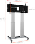 Vorschau: celexon Expert elektrisch höhenverstellbarer Display-Rollwagen Adjust-70120MS- 50cm