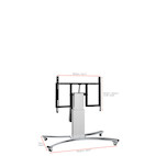 Vorschau: celexon Expert elektrisch höhenverstellbarer Display-Rollwagen Adjust-V4270S mit Kippfunktion - 28cm