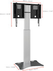 Vorschau: celexon Expert elektrisch höhenverstellbarer Display-Ständer Adjust-4286PS - 70cm