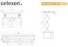 Vorschau: celexon Beamer Deckenlift PL1000 - max. ausfahrbar bis 96 cm - 15kg Traglast - Demo