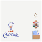 Vorschau: Legamaster BOARD-UP Whiteboard 75 x 75 cm