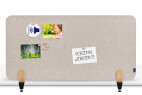 Vorschau: Legamaster ELEMENTS Tischtrennwand akustik 60x120cm beige Klemmen