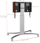 Vorschau: celexon Expert elektrisch höhenverstellbarer Display-Rollwagen Adjust-4286MS - 50cm - Demo