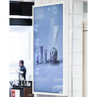 Vorschau: HI-ND 85" Wandgehäuse EASY, Hochformat, weiß