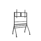 Vorschau: Hagor mobiles Standsystem BrackIT® Scandio in schwarz für ein 55-86" Display