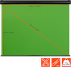 Vorschau: celexon Motor Chroma Key Green Screen 400 x 300 cm - Demo