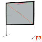 Vorschau: celexon Faltrahmen Leinwand Mobil Expert 305 x 229cm, Rückprojektion - Demo