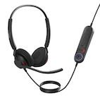 Vorschau: Jabra Engage 40 Inline Link - USB-A/USB-C - schnurgebundenes Dual Headset zertifiziert für UC-Plattf