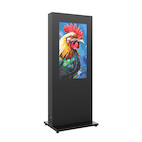 Vorschau: Hagor HP Kiosk 50" FS – B2B Indoorstele für zwei Bildschirme, Back-to-Back | Portrait-Format | Bilds