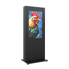 Vorschau: Hagor HP Kiosk 55" FS – B2B Indoorstele für zwei Bildschirme, Back-to-Back | Portrait-Format | Bilds