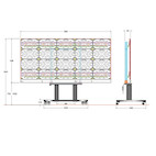 Vorschau: Hagor LED-SMH Avocor AVX1320 135” mobiles Liftsystem mit elektro-motorischer Höhenverstellung für Av